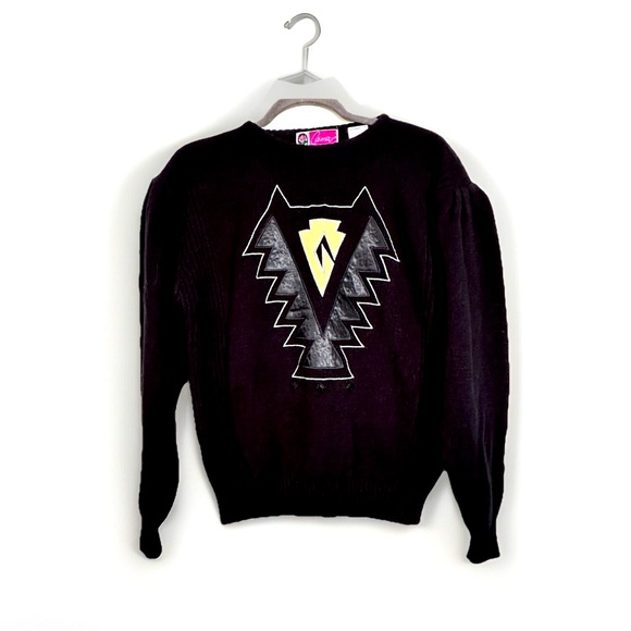 Vtg Aztec design sweater - Picture 1 of 5